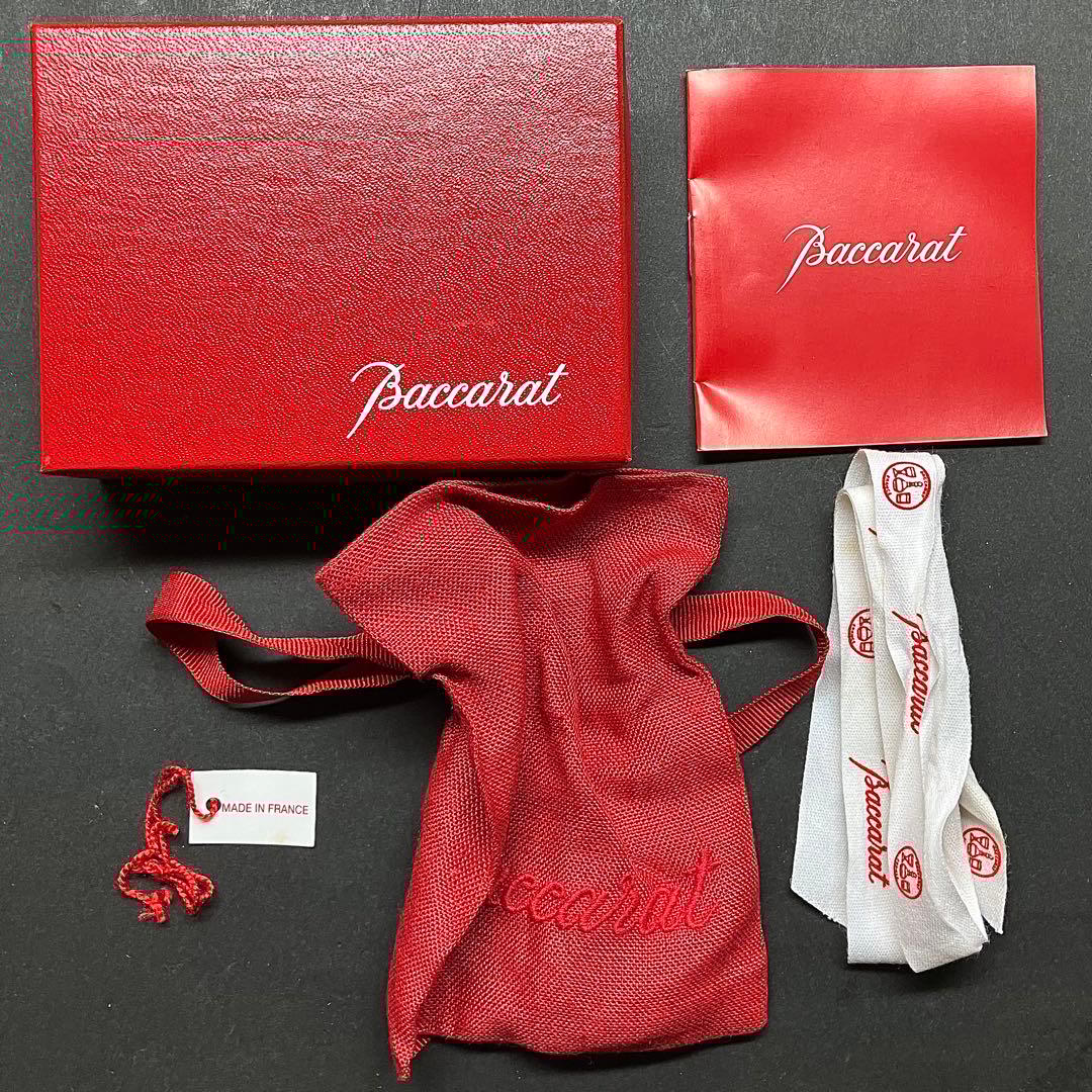 箱付　バカラ　タンタシオン　ネックレス　ペンダント　750 K18 クリア　美品