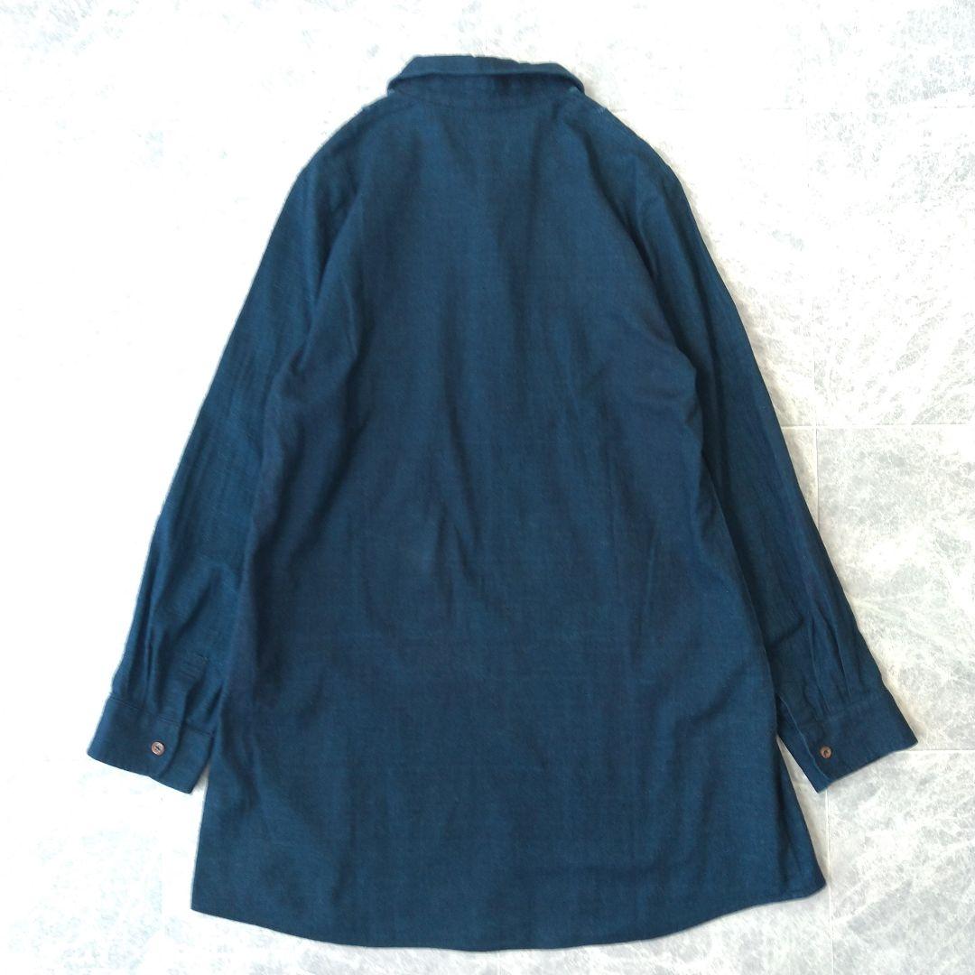 020 カズ様 パラスパレス コットン インディゴ シャツ ワンピース