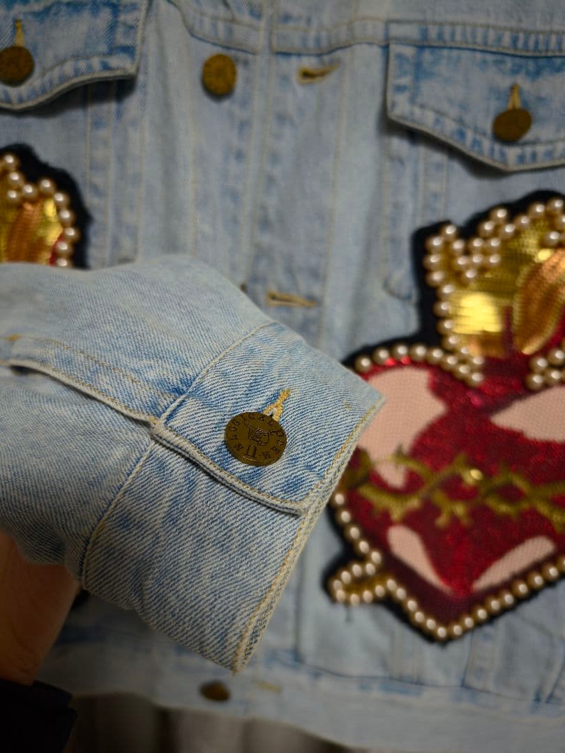 Unlogical Poemビーズ刺繍デニムジャケット