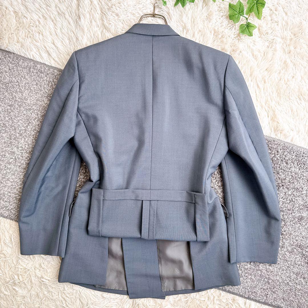 オールド　ディオール セットアップ　スーツ　ダブルボタン　モヘア　グレー