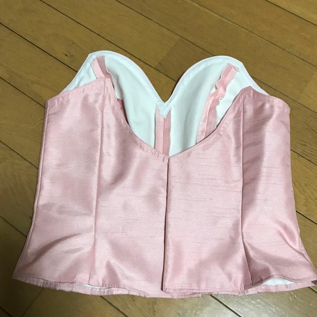 ハンドメイドバレエ衣装の身頃のみ　ピンク　XS〜S相当