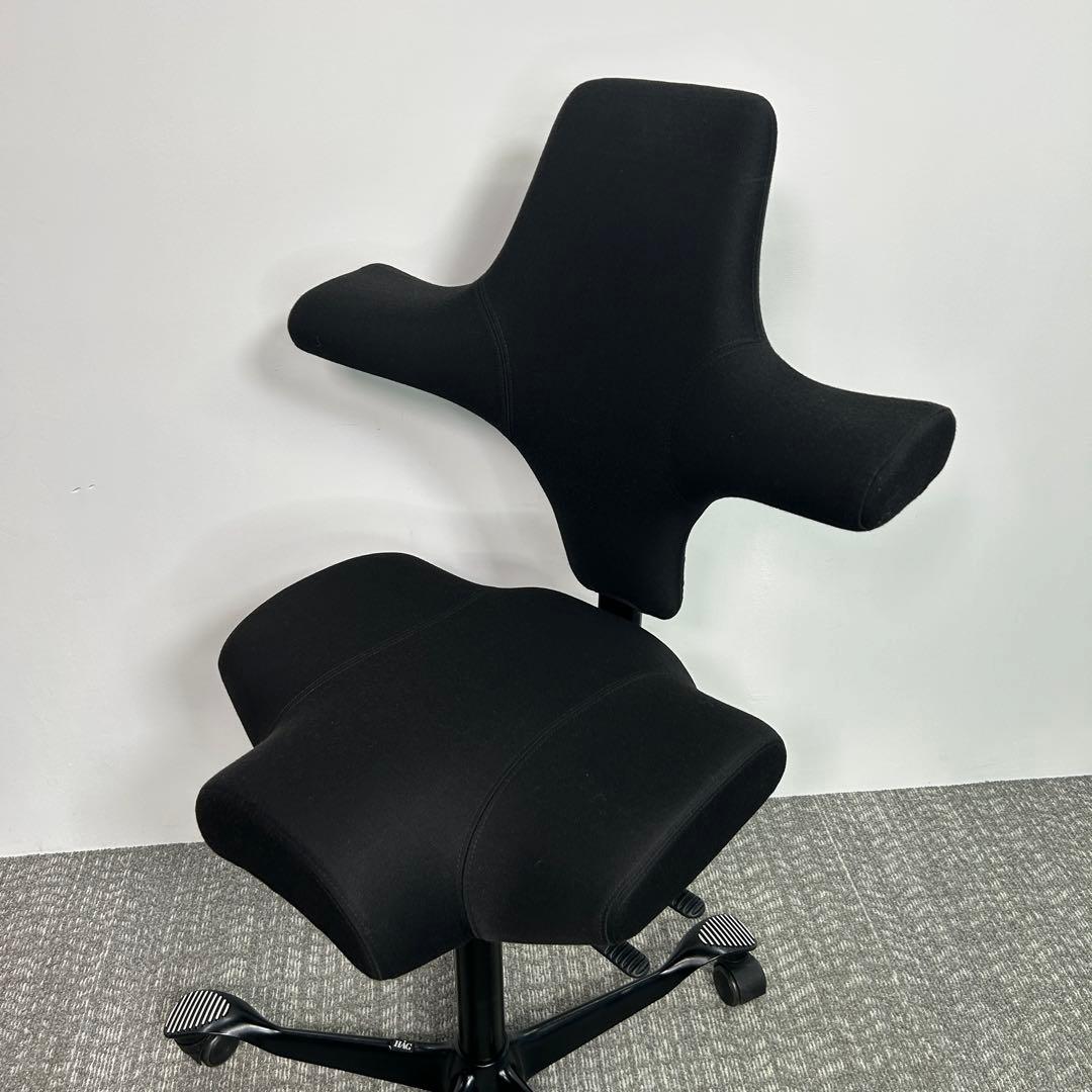 【C】オフィスチェア HAG Capisco ホーグ カピスコ 布張 　ブラック