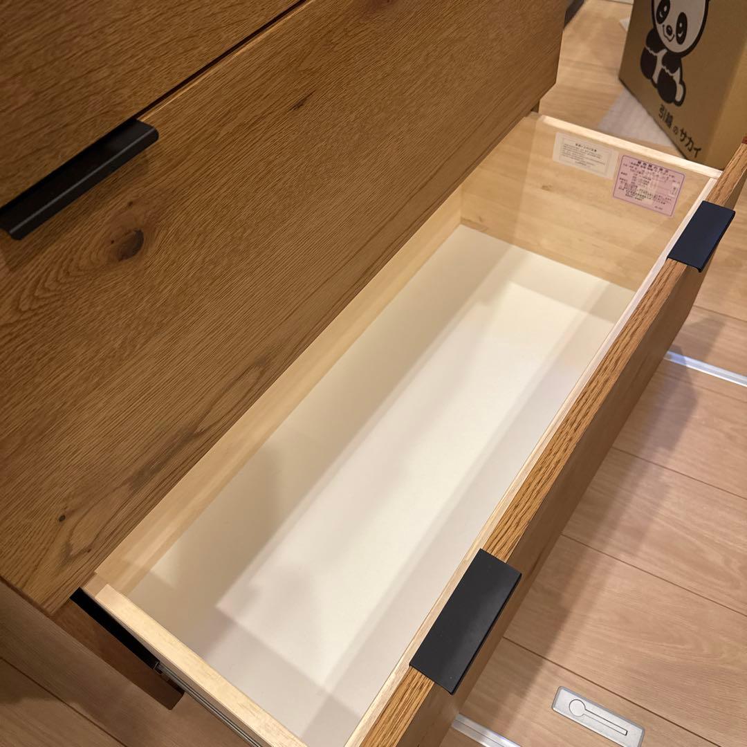 ウニコ unico ADDAY（アディ）木製キッチンカウンター W820