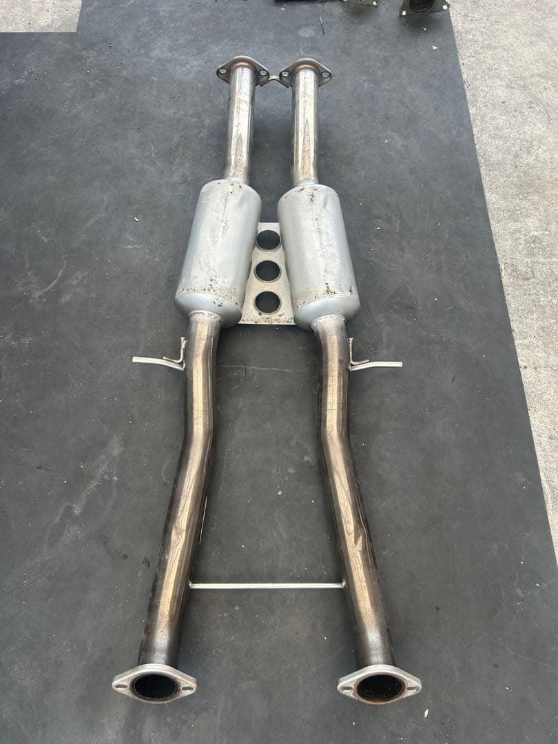 Z34 サンラインレーシング デュアル中間パイプ ストレート加工