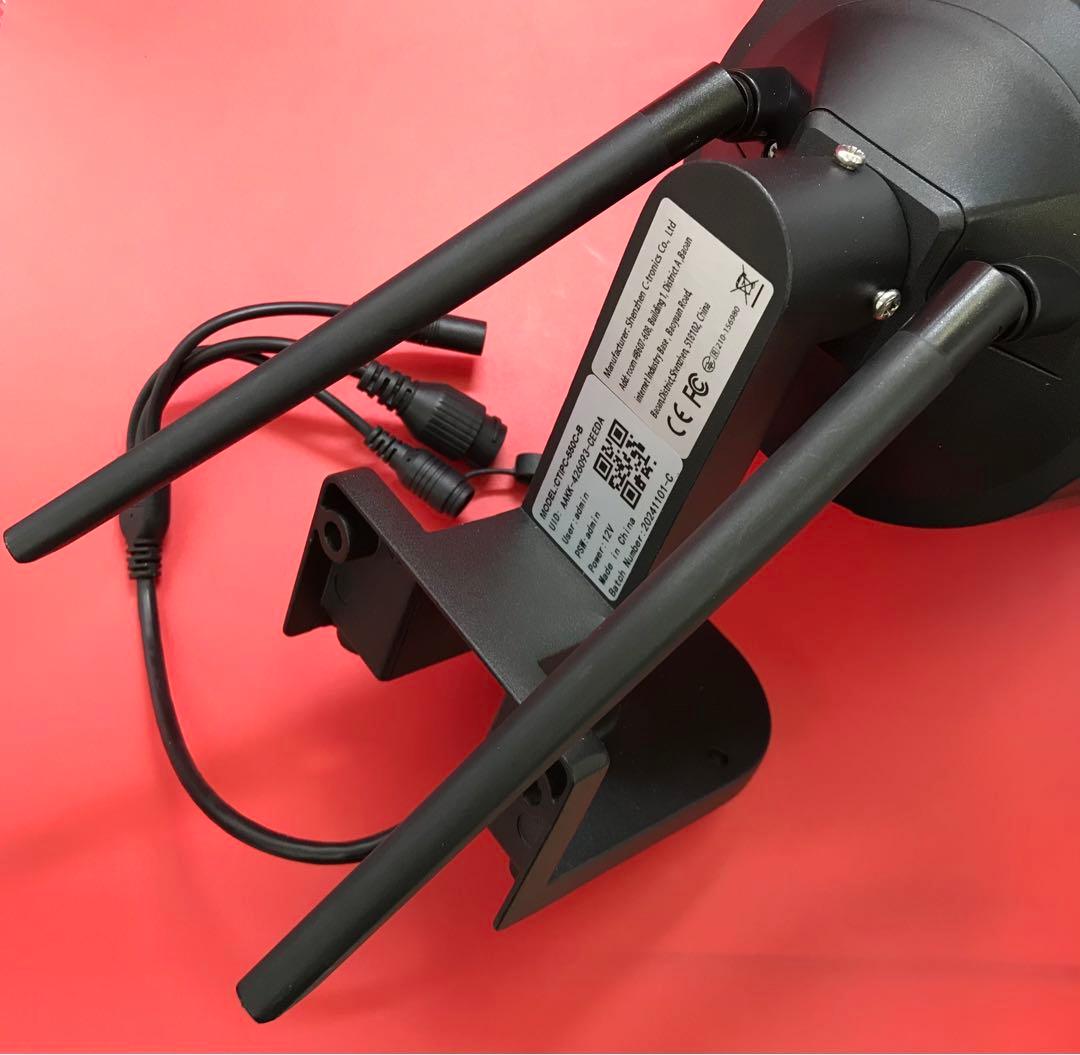 【開封・未使用】Ctronics 防犯カメラ 30倍光学ズーム 屋外 警報 追尾