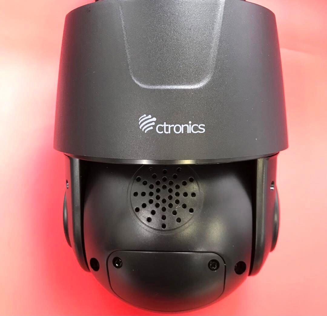 【開封・未使用】Ctronics 防犯カメラ 30倍光学ズーム 屋外 警報 追尾