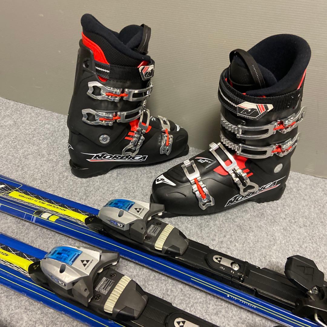 ★メンテナンス済　大人スキーセット板170cm ブーツ28〜28.5cm