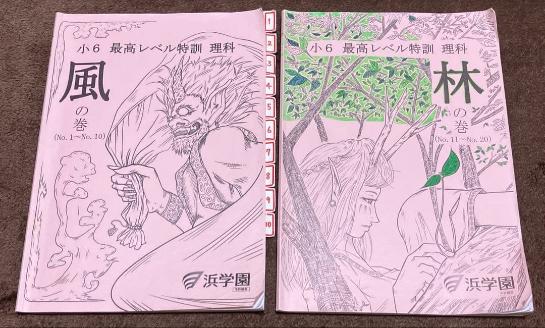 浜学園　小6最高レベル特訓　理科　全復習テストNo.1〜No.40 全解答あり
