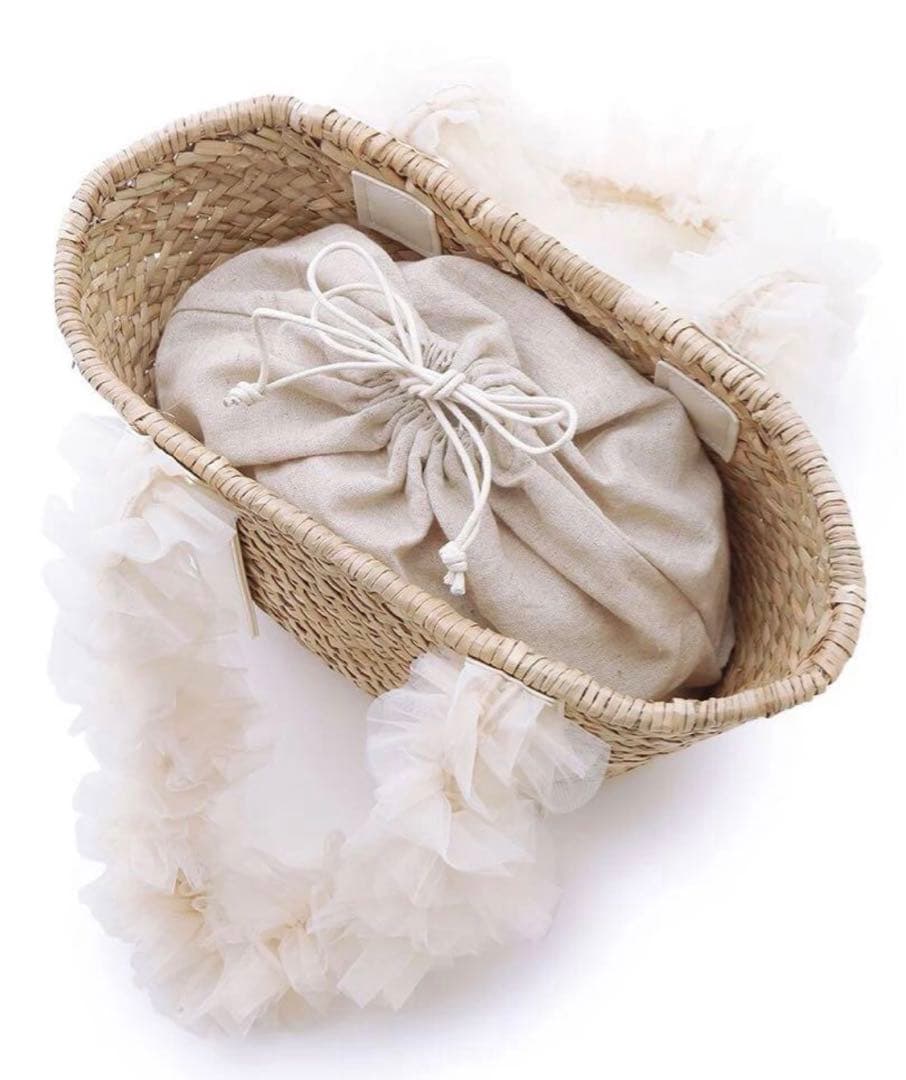 美品！ スナイデル　ブレードチュールバッグ　snidel カゴバッグ