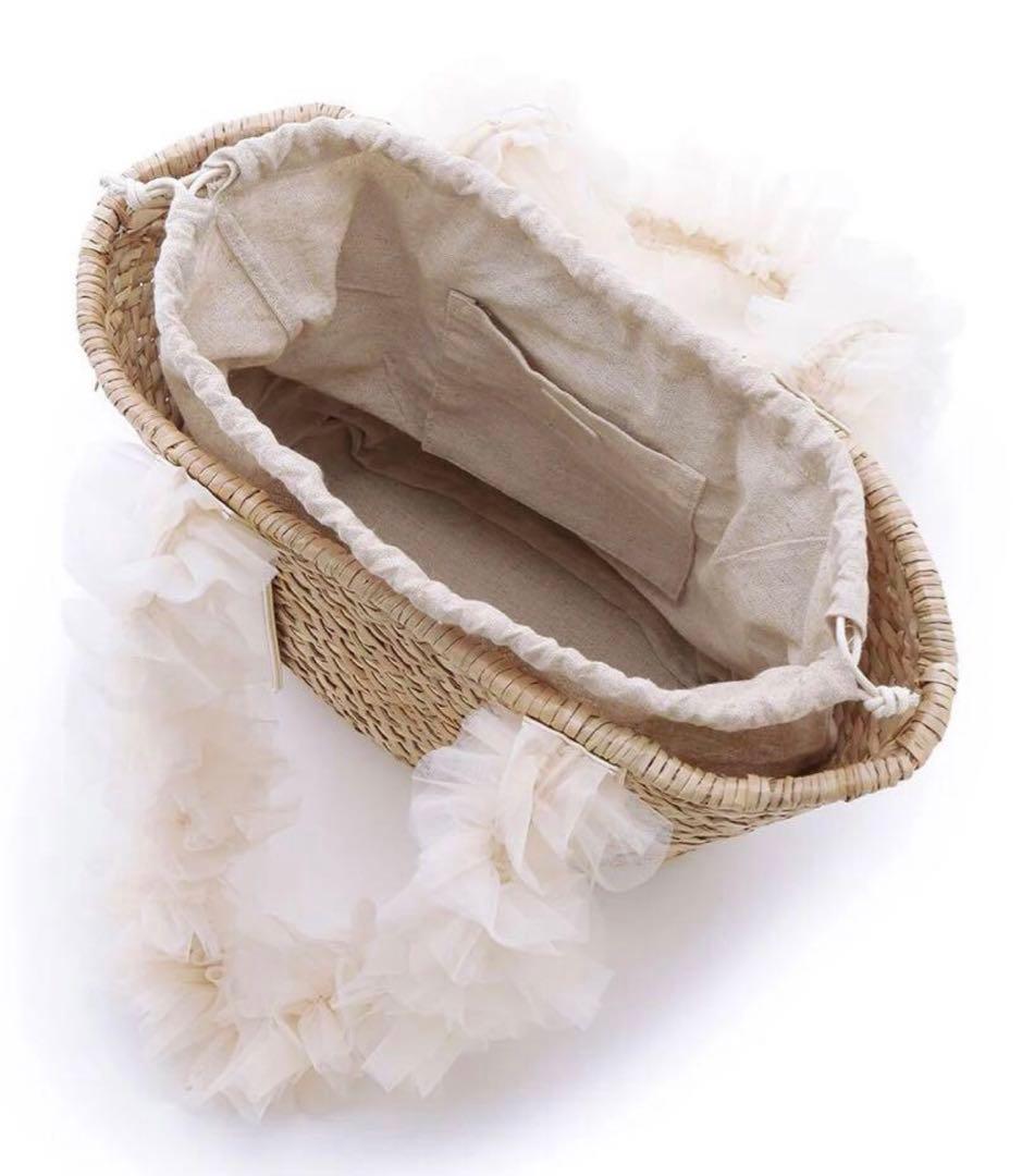 美品！ スナイデル　ブレードチュールバッグ　snidel カゴバッグ