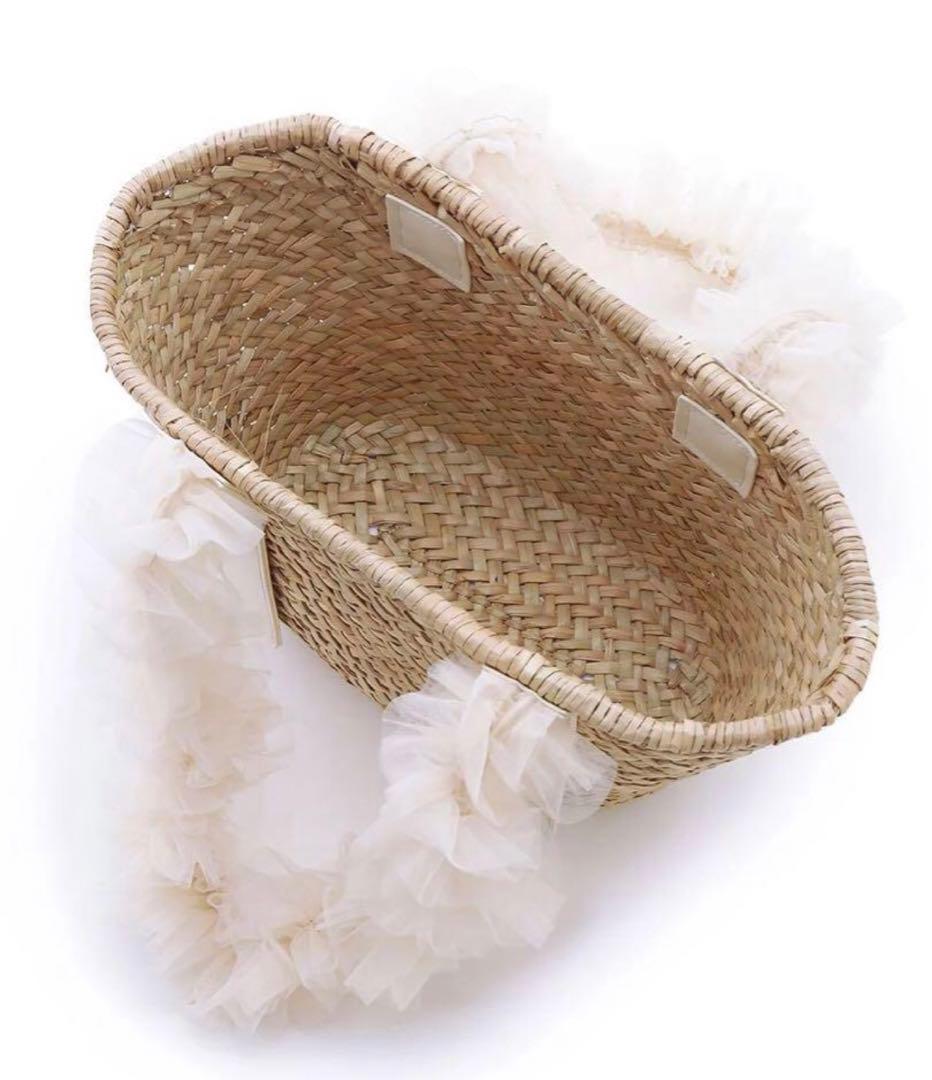 美品！ スナイデル　ブレードチュールバッグ　snidel カゴバッグ