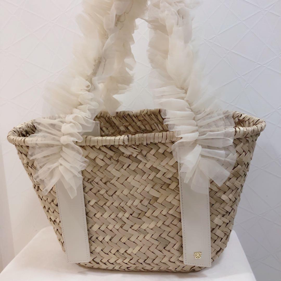 美品！ スナイデル　ブレードチュールバッグ　snidel カゴバッグ