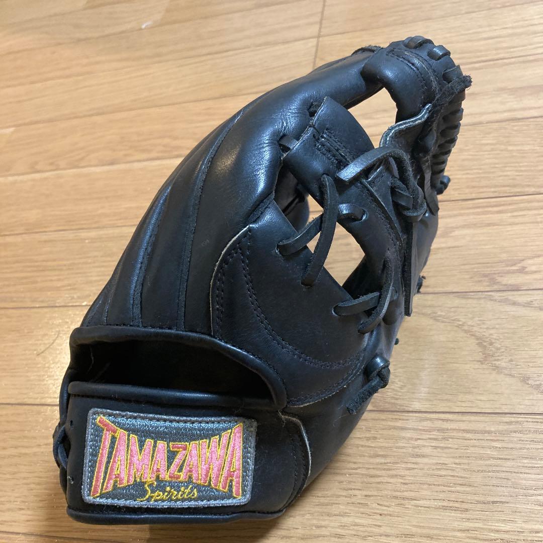 玉澤　TAMAZAWA 軟式グローブ　内野手用　ブラック