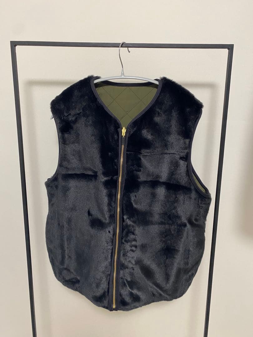 Barbour オリーブ キルティングベスト　グリーンレーベルリラクシング別注