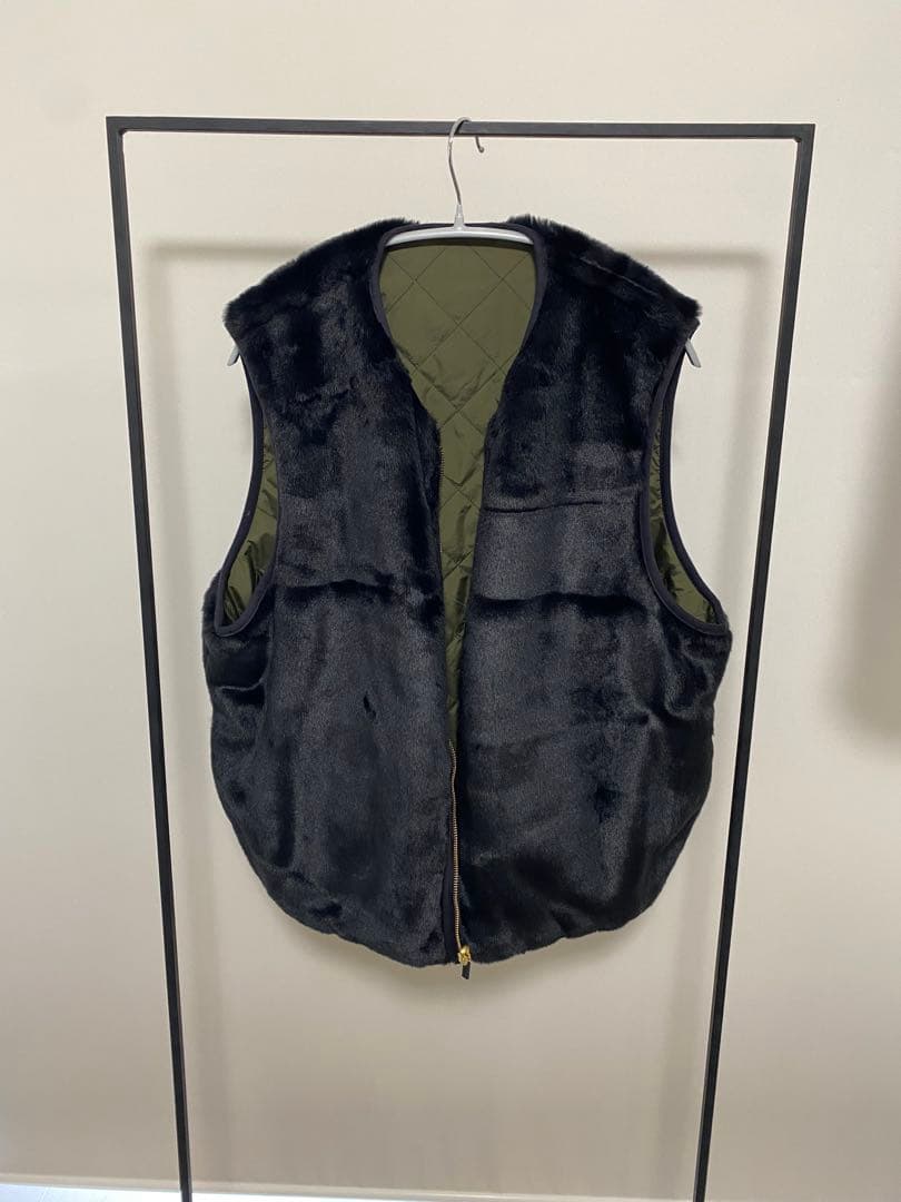 Barbour オリーブ キルティングベスト　グリーンレーベルリラクシング別注