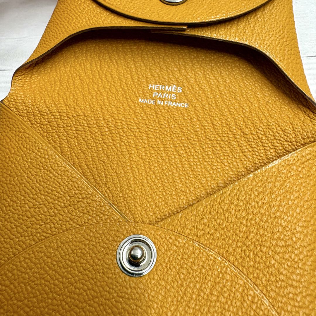 【新品】HERMES ケース　バスティア　オレンジ　エルメス