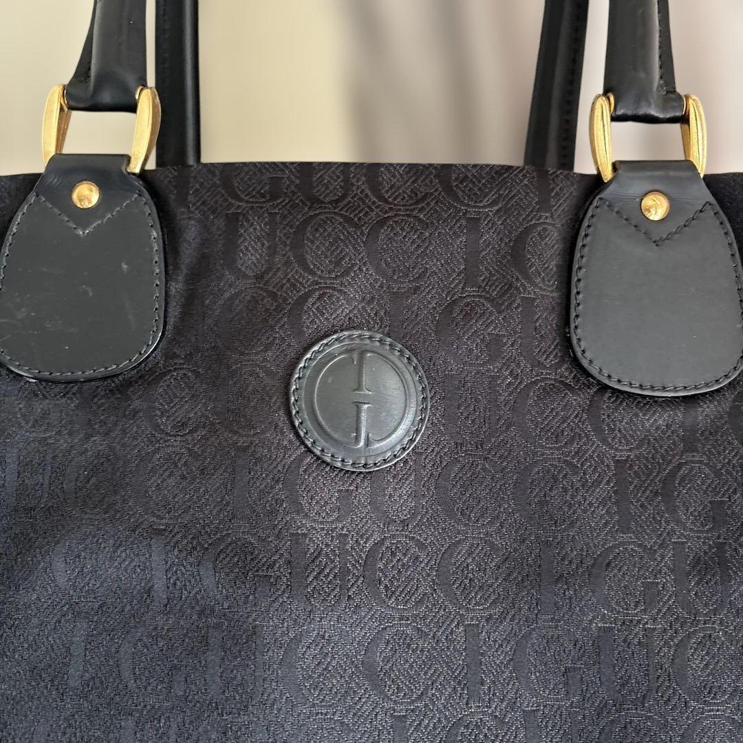 GUCCI ブラック ボストンバッグ