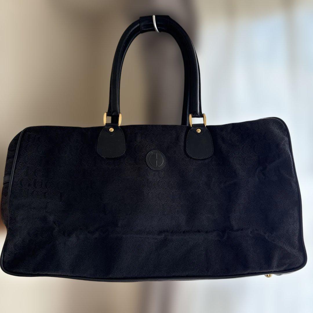 GUCCI ブラック ボストンバッグ