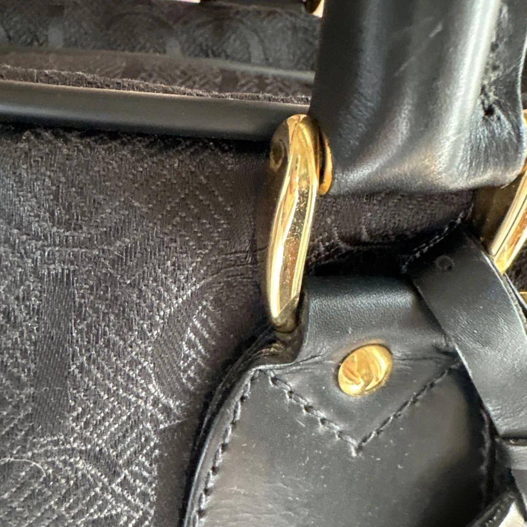 GUCCI ブラック ボストンバッグ