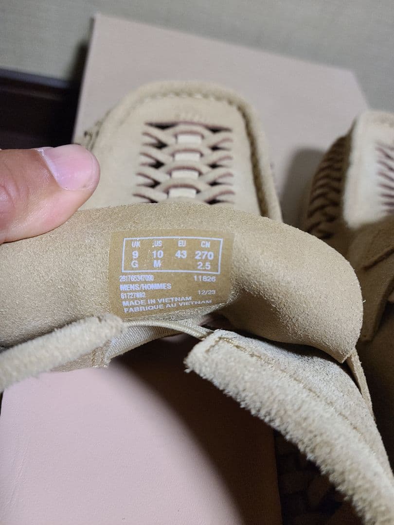 靴 Clarks WBLoafer weave UK9 EUR43