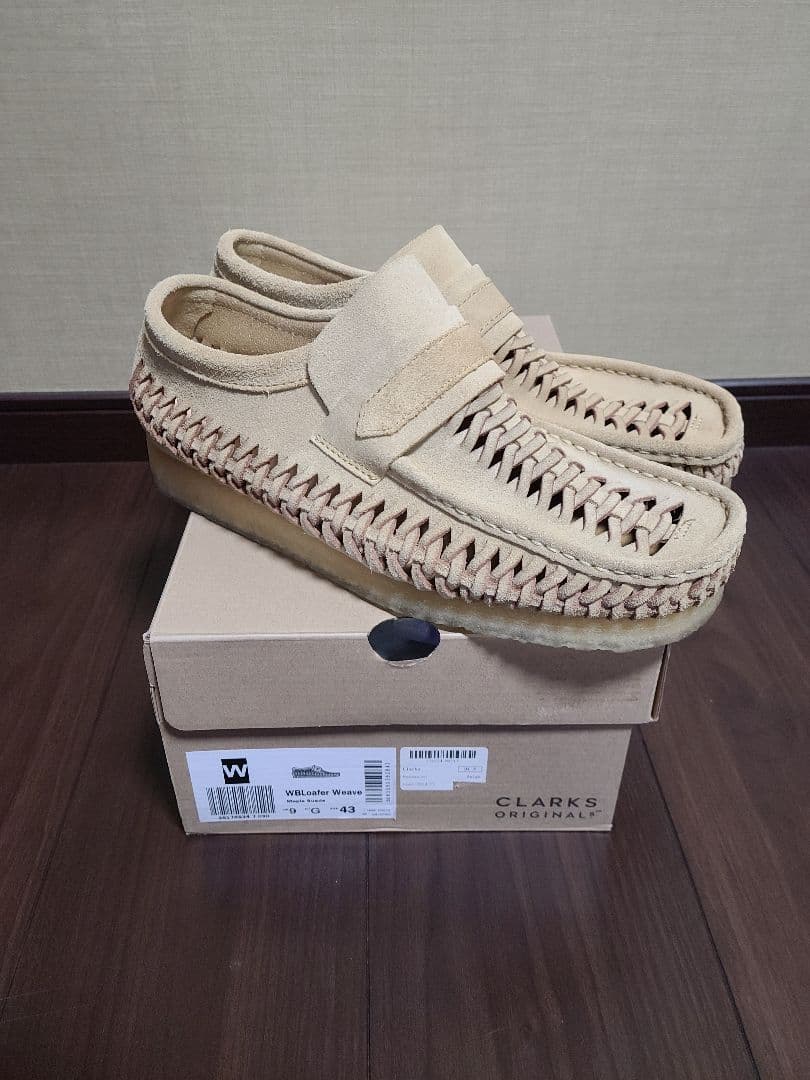 靴 Clarks WBLoafer weave UK9 EUR43