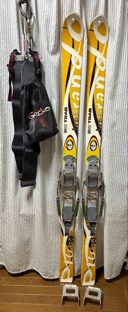 テレマークスキーセット ビンディング・スキーアイゼン・シール付