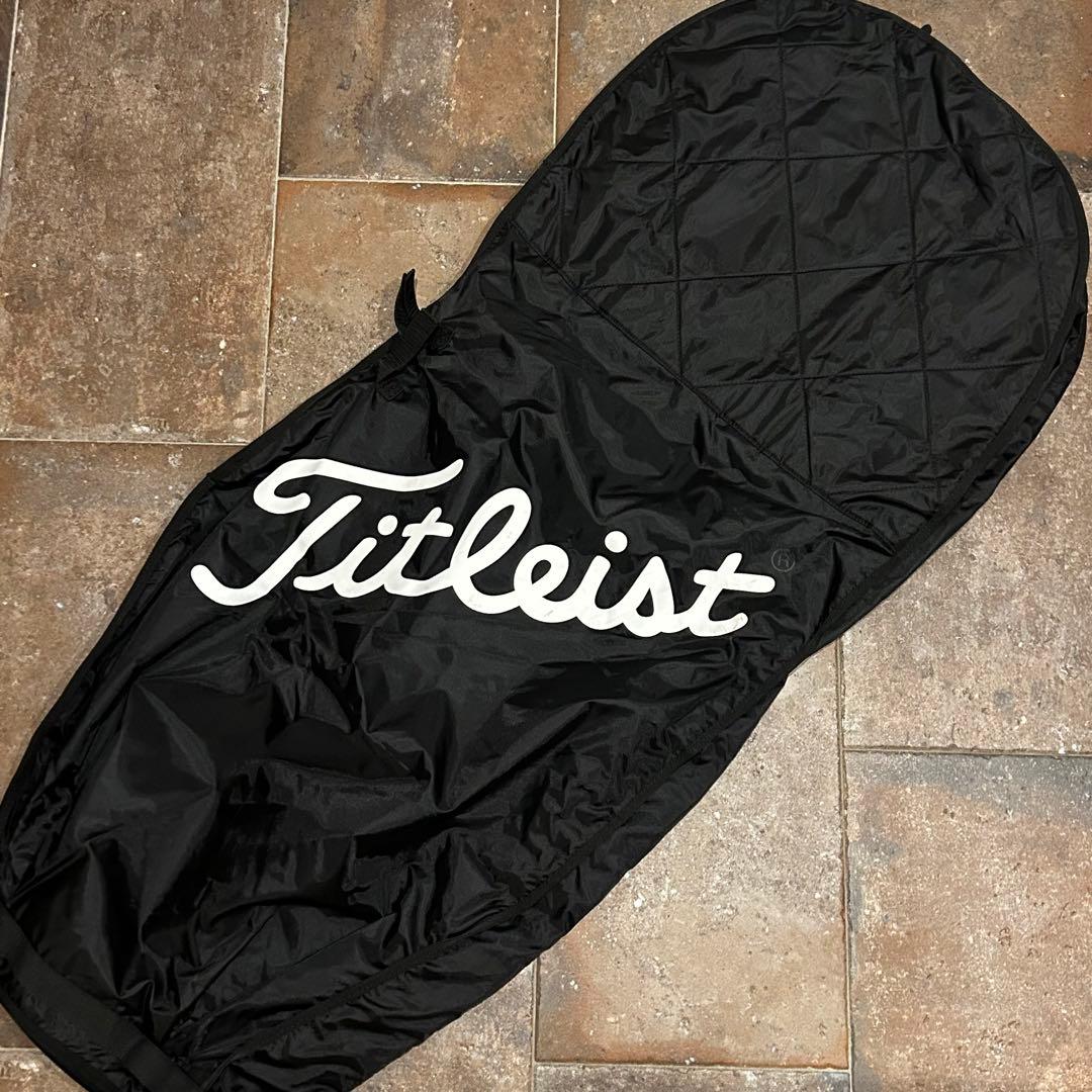 TITLEIST トラベルカバー ブラック　収納袋付き