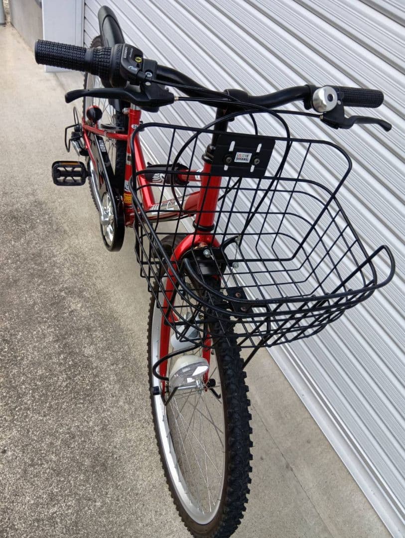 自転車　マウンテンバイク　赤　レッド　24インチ　男の子　→引取り限定(岐阜県)