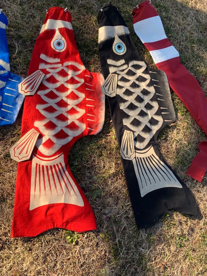 歌川広重「名所江戸百景　水道橋駿河台」手描き鯉のぼり　黒　1.5m　単品鯉のぼり