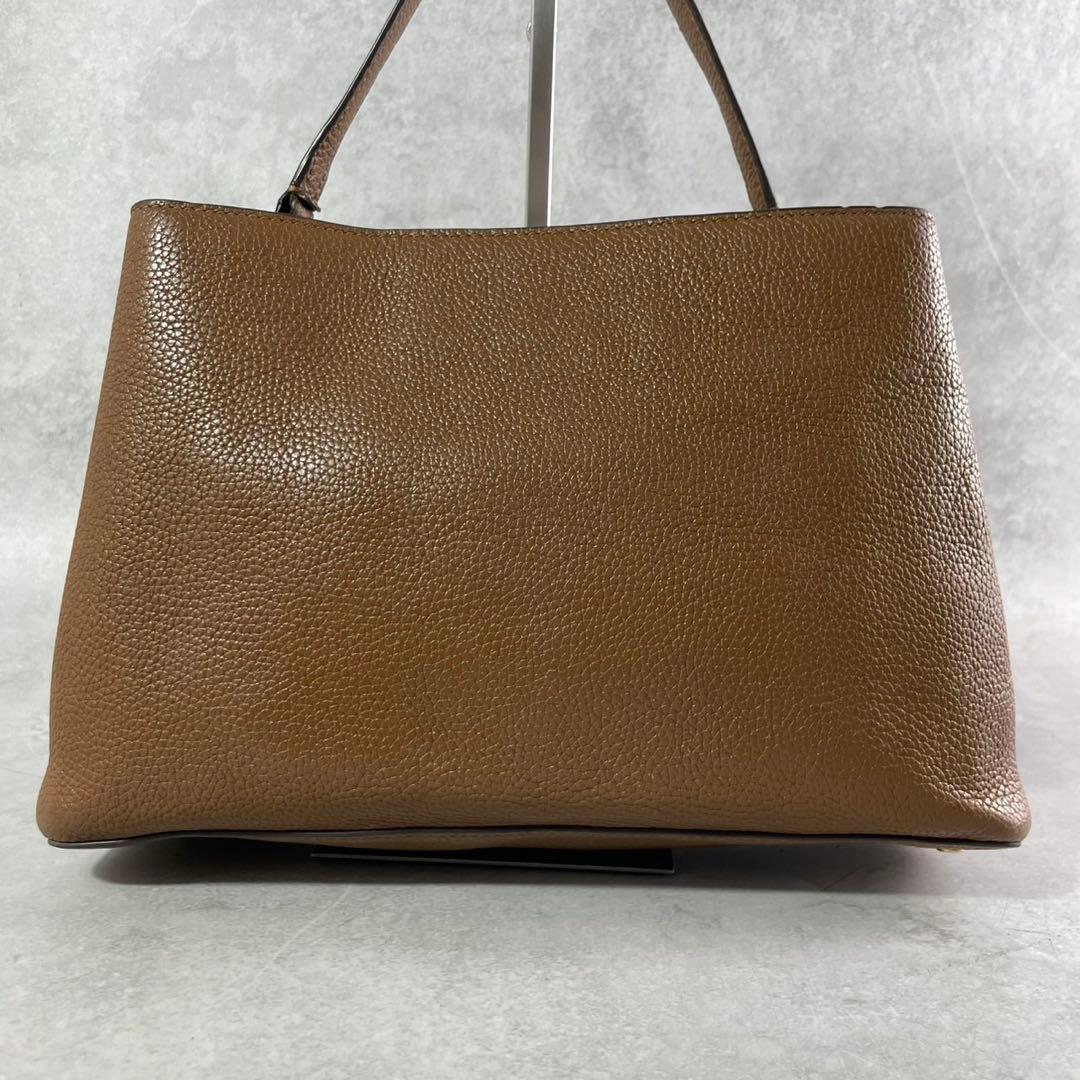 Tory Burch トリーバーチ　トートバッグ　ブリテン　ブラウン　レザー