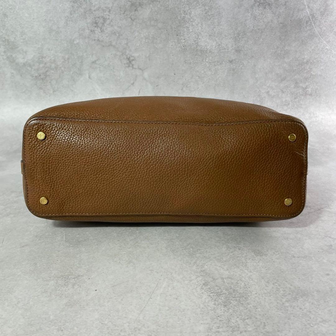 Tory Burch トリーバーチ　トートバッグ　ブリテン　ブラウン　レザー