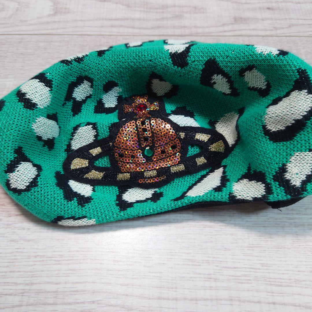 ヴィヴィアンウエストウッド 春夏ベレー帽 スパンコールオーブ