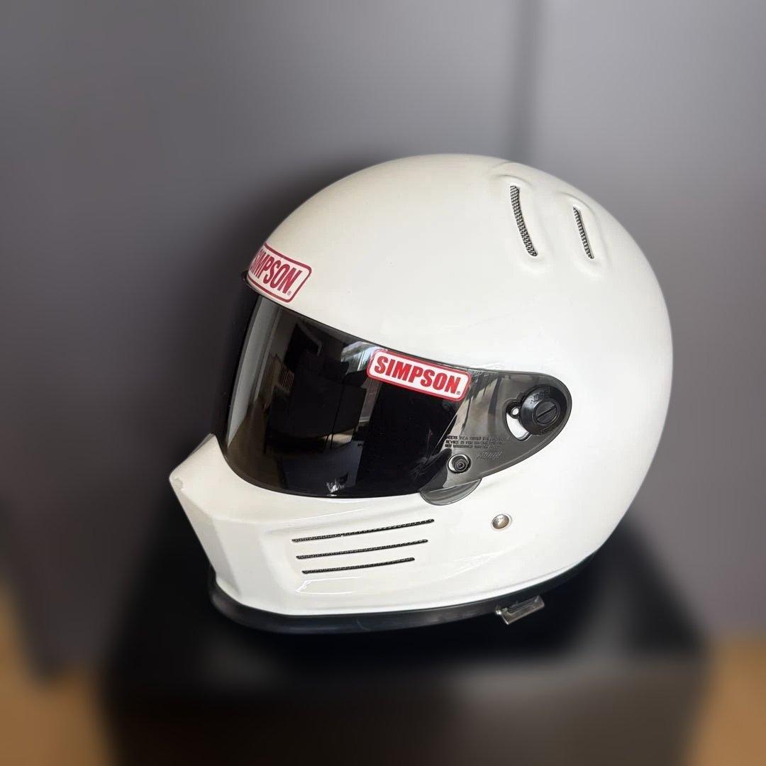 SIMPSON フルフェイスヘルメット ホワイト バンディット 60cm