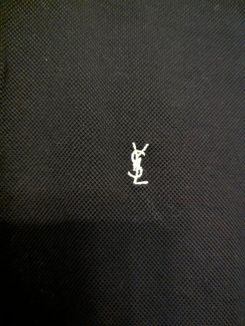 SAINT LAURENT カサンドラロゴ刺繍 半袖ポロシャツ