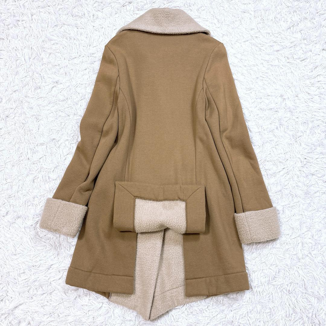 【希少】ヴィヴィアン ライダースデザインボアコート 変形アシメ オーブ サイズ2