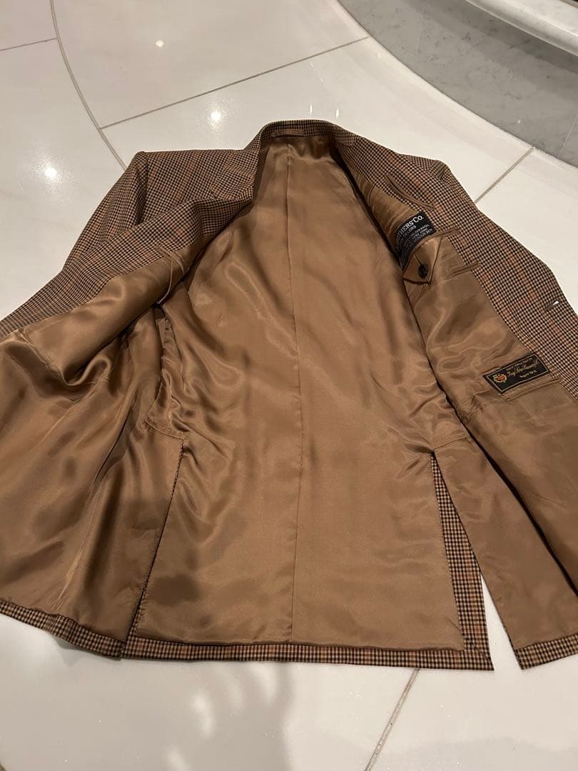 専用イタリア製生地ブラウン　ブレザーとスラックスのセット海外ホテルTaylor