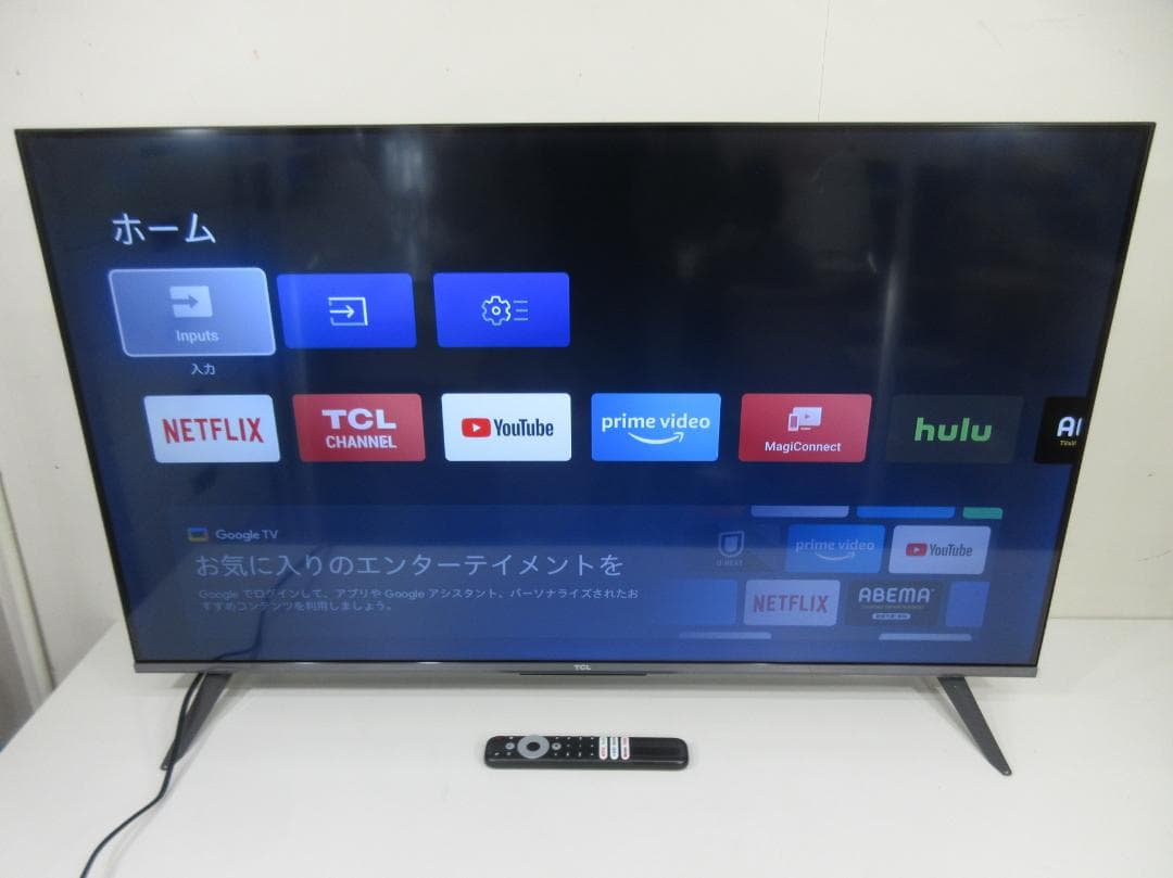 M0718Z TCL 43型液晶テレビ チューナーレス 43P63H 2023年