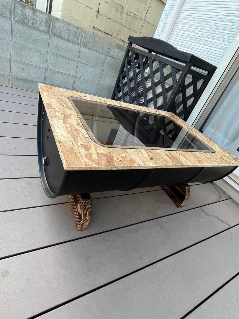 田中勝成　ドラム缶テーブル