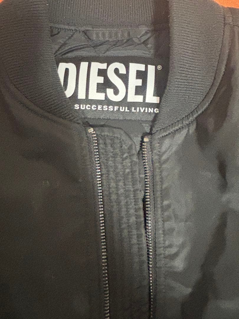 DIESEL ブラック MA-1 フライトジャケット