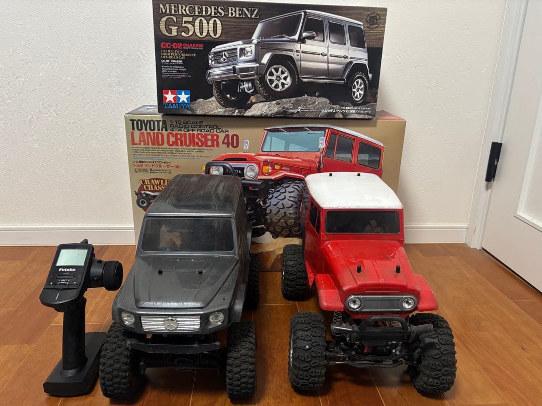 タミヤ G500 cc02& ランドクルーザー40cr01、2台セット