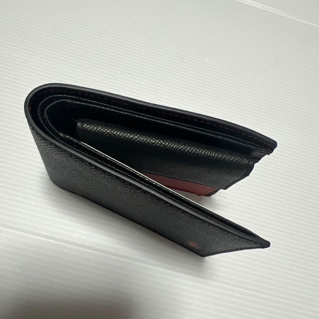 新品 ポロ ラルフローレン 折り財布 お札入れ 小銭入れ ポニー柄あり 黒