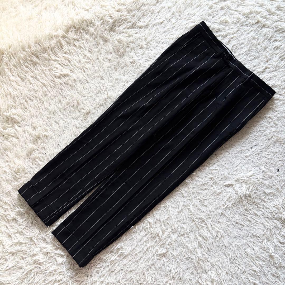 <美品>TAGLIATORE×ブリッラ ブラック ウール スーツ サイズ42