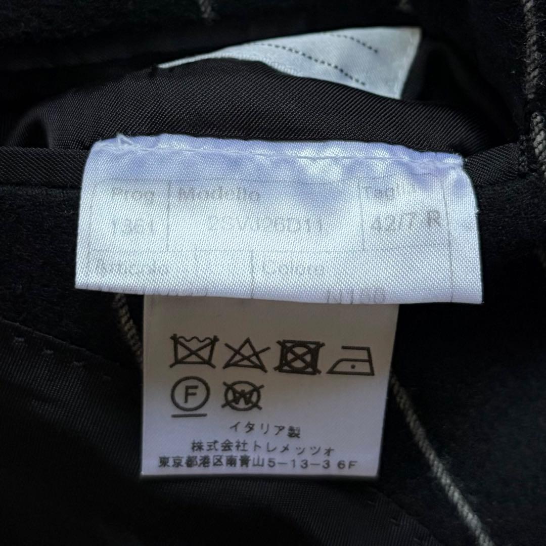 <美品>TAGLIATORE×ブリッラ ブラック ウール スーツ サイズ42