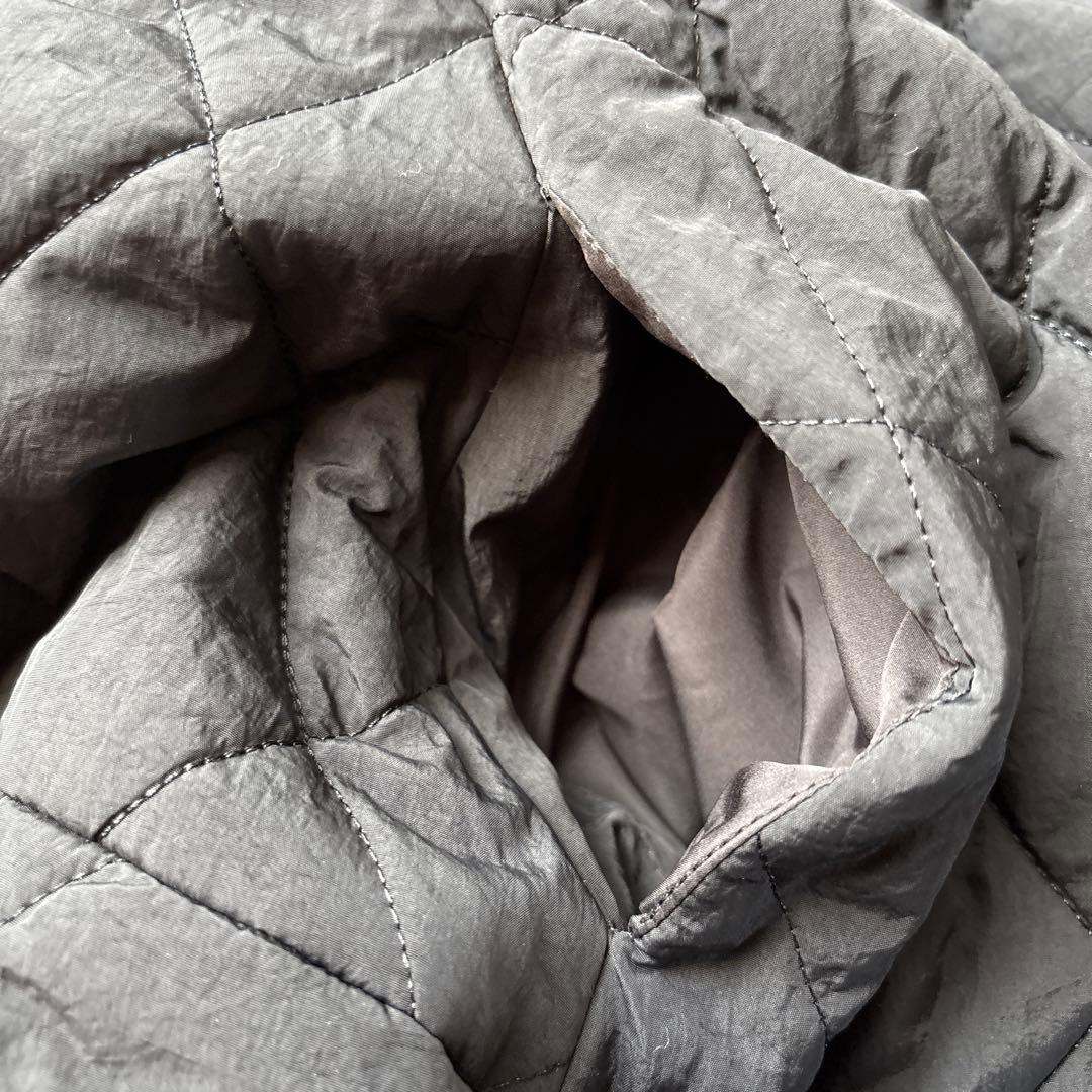 メゾンドルチェ　キルティング　フードコート　ポンチョ　ブラック