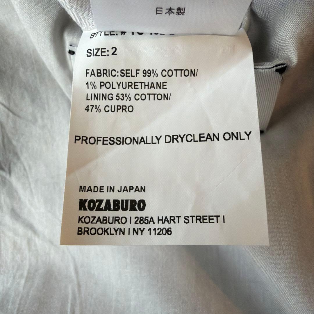 KOZABURO YING-YANG テーラードジャケット ブラック