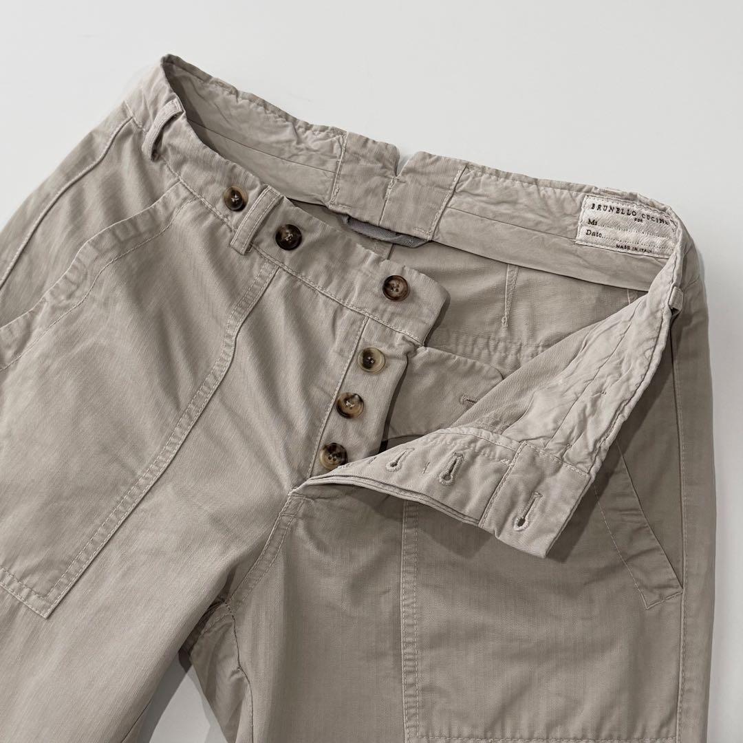 BRUNELLO CUCINELLI ブルネロクチネリ コットン ベイカーパンツ