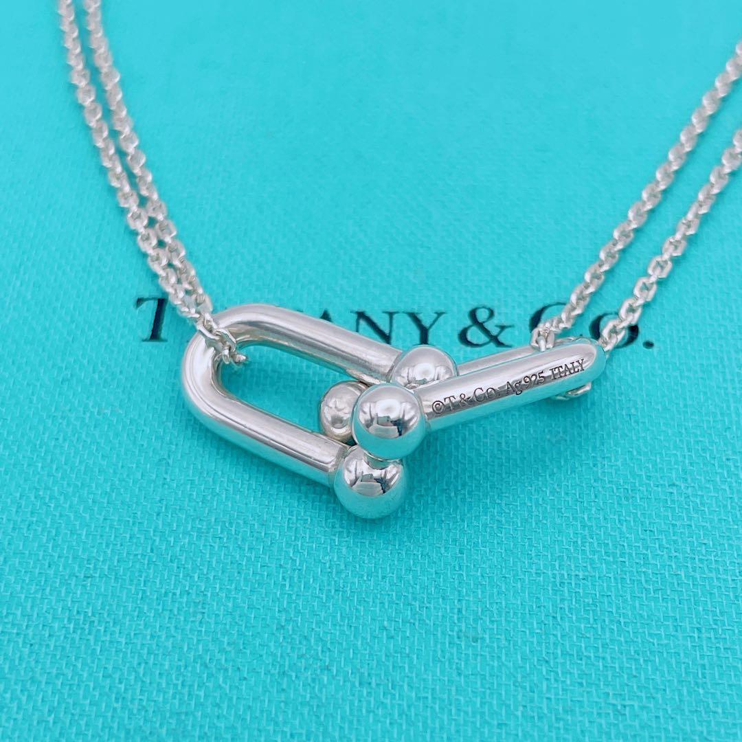 Tiffany & Co. ハードウェア　ダブルリンク　ネックレス　チェーン