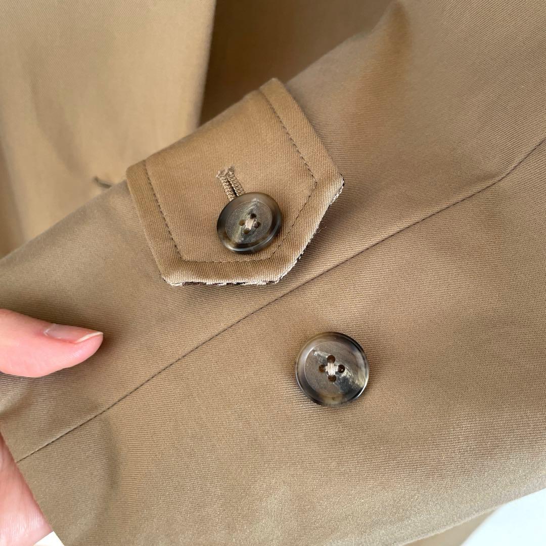 BEAUTY&YOUTH コットンシャンブレーリバーシブル ステンカラーコート