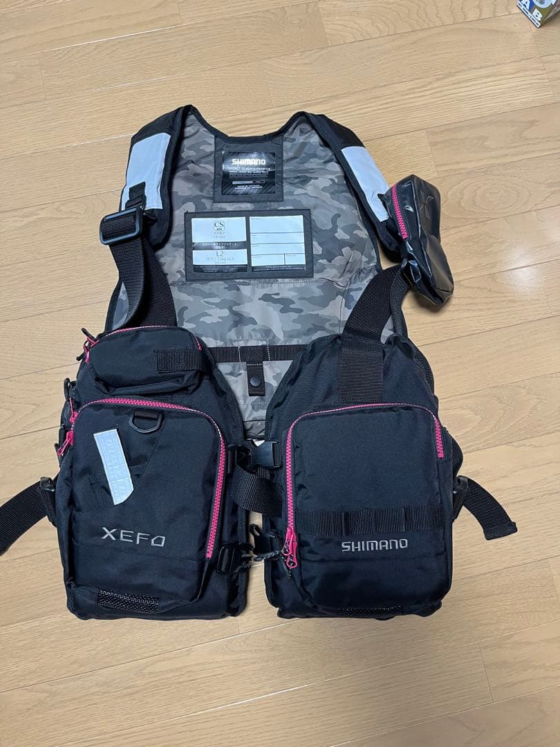 シマノ　VF-278R XEFO・ゲームベスト ブラック F /