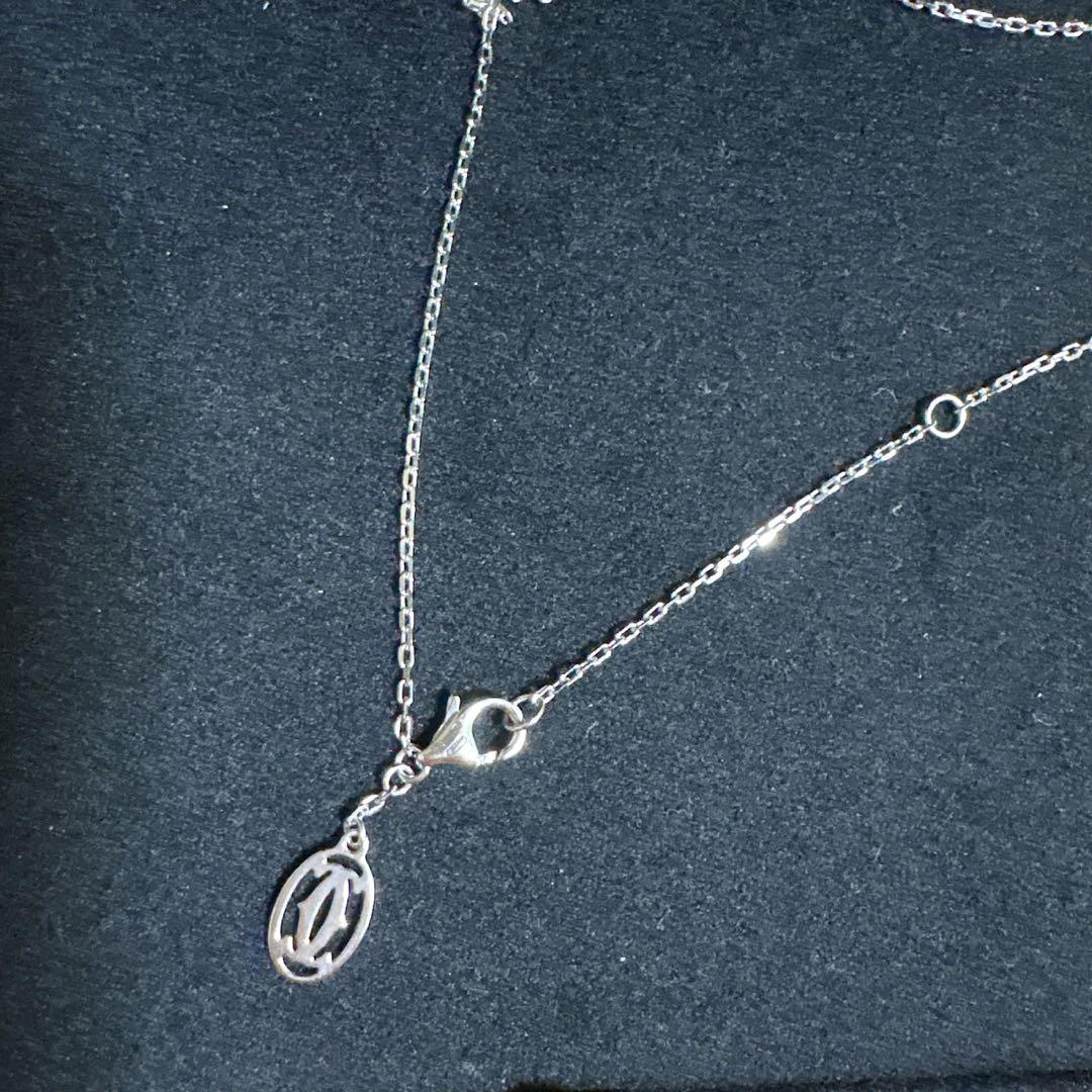 ko56さんせんようCartier シルバー ネックレス ロゴチャーム付き